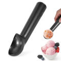Super Easy-To-Use Ice Cream Scoop, Non-Stick Antifreeze Scoop, Melon Ball Scoop (Black)