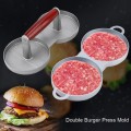 Convenient Salt Water Burger Meat Press, Putty Press, Burger Press, Round Double Compartments, Easy