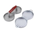 Convenient Salt Water Burger Meat Press, Putty Press, Burger Press, Round Double Compartments, Easy