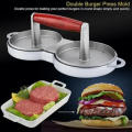 Convenient Salt Water Burger Meat Press, Putty Press, Burger Press, Round Double Compartments, Easy