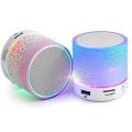 Super Easy To Use Mini Portable Bluetooth Led Speaker (Random Color)