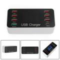 Super Easy-To-Use Multi-Usb 8-Port Smart Fast Desktop Hub Wall Charger Charging Station