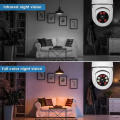 Ultra Hd Light Bulb Camera, Panoramic Security Camera, Wifi Smart Home Surveillance Camera