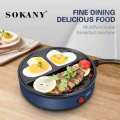 Safe And Convenient Home Sandwich Maker Bbq Machine Omelette Pan 3-In-1 Electric Grill (Random Color