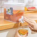Refrigerator Plastic Kettle Juice Hot And Cold Water With Faucet 3.5 Liters