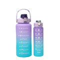 Super Easy To Use And Convenient Motivational Water Bottle 2-Piece Set