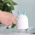 Cute Rabbit Air Humidifier Usb Aroma Diffuser Air Purifier Fog Machine With Led Night Light 220Ml (R