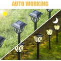 Solar Street Light Outdoor, Led Solar Garden Light Waterproof, Warm White (6-Pack)