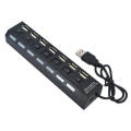 Usb 2.0 Hub With 7 Power Switches 7 Ports (Random Colors)