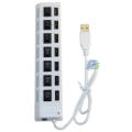 Usb 2.0 Hub With 7 Power Switches 7 Ports (Random Colors)