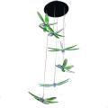 Nice Looking Solar Dragonfly Wind Chime Garden Light Multi-Color