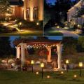 High-Looking Solar Flame Garden Light