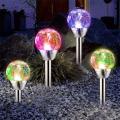 Creative Solar Shattered Glass Effect Rgb And White 6 Pieces