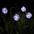 Beautiful Solar Copper Wire Ball Garden Light Rgb 2pcs