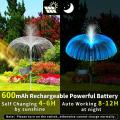 Fountain Jelly Fish Solar Light 2pcs 7 Color Changing