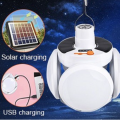 Practical waterproof LED solar emergency charging light with hook
