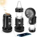 Ultra Convenient Rechargeable Solar Camping Light With Fan (Random Color)