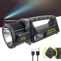 Solar Rotating Dual Led + Cob Light Source With Usb Port To Charge Mobile Phone Pm-75
