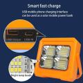 Portable Solar Powered 124Led Work Light With 3000mah Battery