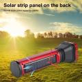 Beautiful And Convenient Rechargeable Solar Flashlight 9 Led +7 Cob 18W