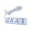 Power Socket 2 With Off Switch Button + 3 Usb Ports 2M Cable