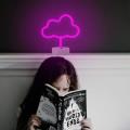 Great Looking Usb Dc Cable Or Battery Powered Cloud Neon Light With Base