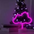 Great Looking Usb Dc Cable Or Battery Powered Cloud Neon Light With Base