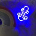 Creative Usb Dc Cable Or Battery Powered Anchor Neon Light With Base