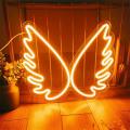 Usb Powered Wing Neon Light With Back Panel + Switch