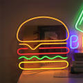 Usb Powered Hamburger Neon Light With Back Panel + Switch