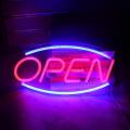 Open Sign Usb Powered Neon Light With Back Panel + Switch