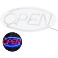 Open Sign Usb Powered Neon Light With Back Panel + Switch