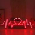 Usb Powered Heart Rate Neon Light With Back Panel + Switch
