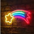 Usb Powered Meteor Neon Light With Back Panel