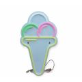 Ice Cream Cone Back Panel Neon Light With 12V 2A Power Adapter
