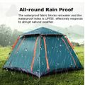 4-Person Tent, Super Large Space, High Quality And Convenient Four-Corner Tent