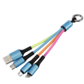Convenient Three-In-One Keychain Data Cable 3.1A