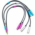 Convenient Universal 3.5mm Jack Half Headphone Pc Adapter Cable Microphone Audio Y Splitter Expansio