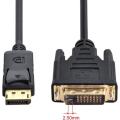 Convenient Displayport Male To Dvi 24+1 Male Adapter Cable