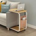 Convenient And Portable Movable Living Room Side Table With Storage Bag