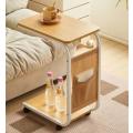 Convenient And Portable Movable Living Room Side Table With Storage Bag