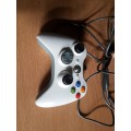 Wired White Controller XBOX 360