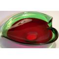 A magnificient Red & Green Pansy Bowl.