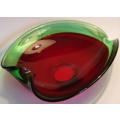 A magnificient Red & Green Pansy Bowl.