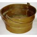 Vintage Brass Half-Bucket