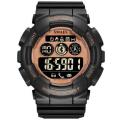 SMAEL Shock Proof 54mm Gold Bluetooth Sport Watch 5ATM WATER RESISTANT **BRAND NEW**