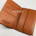 Retail: $129 / R2,199.00 TOM & FRED® Men's WORN VINTAGE BROWN Manchester Vertical Bi-fold Wallet