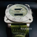 Retail: R3,999.00 INFANTRY MILITARY CO. Men's Tank Camo 47mm BIG Dual Movement Watch NEW