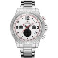 WEIDE Men's Tachy Classic White Steel Watch BRAND NEW official SA store