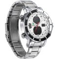 WEIDE Men's HAMMERHEAD Dual Time White Steel Dual Time + ALARM Watch BRAND NEW official SA store